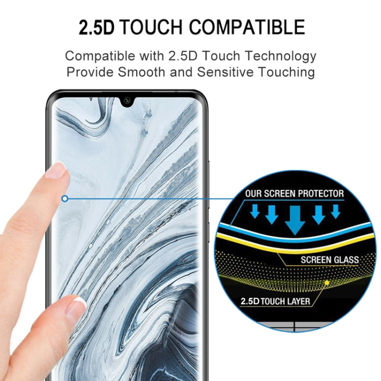 For Xiaomi Mi Note 10 3D Curved Edge Full Screen Tempered Glass Film(Black) - Xiaomi Accessories by buy2fix | Online Shopping UK | buy2fix