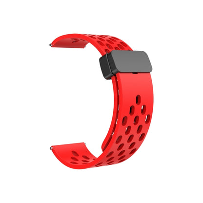 For Huawei Watch 4 / 4 Pro Magnetic Clasp Silicone Watch Band(Red) - Watch Bands by buy2fix | Online Shopping UK | buy2fix