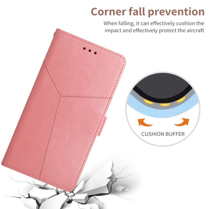 For Honor 90 Lite Y-shaped Pattern Flip Leather Phone Case(Pink) - Honor Cases by buy2fix | Online Shopping UK | buy2fix