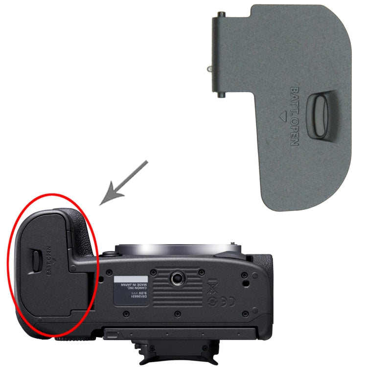 For Canon EOS R5 OEM Battery Compartment Cover - Battery Cover by buy2fix | Online Shopping UK | buy2fix