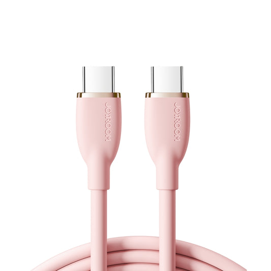 JOYROOM SA29-CC5 100W USB-C/Type-C to USB-C/Type-C Liquid Silicone Fast Charging Data Cable, Length: 1.2m(Pink) - USB-C & Type-C Cable by JOYROOM | Online Shopping UK | buy2fix