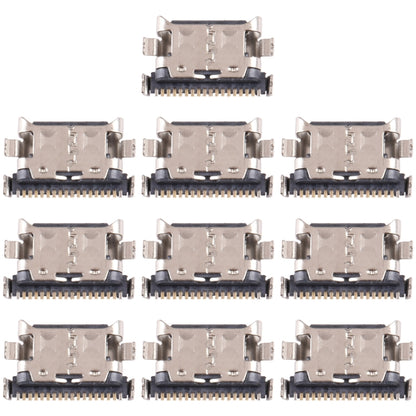 For Samsung Galaxy M42 5G SM-M426B 10 PCS Charging Port Connector - Single Tail Connector by buy2fix | Online Shopping UK | buy2fix