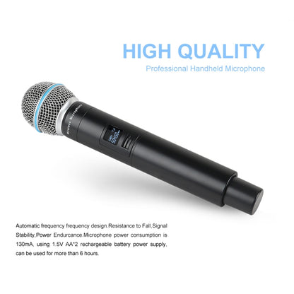 XTUGA A140-B Wireless Microphone System 4 BodyPack Headset Lavalier Microphone(UK Plug) - Microphone by XTUGA | Online Shopping UK | buy2fix