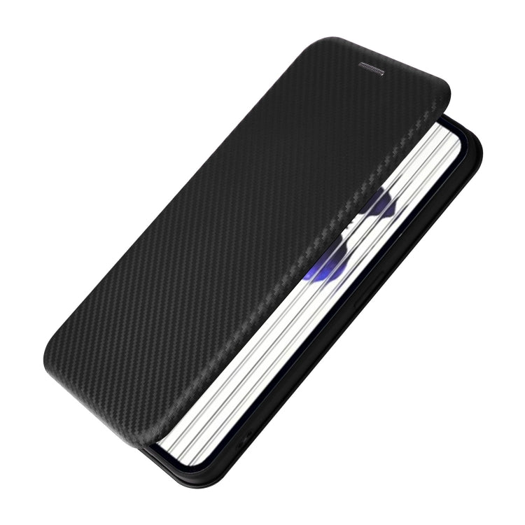 For Nothing Phone 2 Carbon Fiber Texture Flip Leather Phone Case(Black) - More Brand by buy2fix | Online Shopping UK | buy2fix