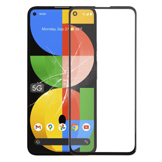 For Google Pixel 5a 5G Front Screen Outer Glass Lens with OCA Optically Clear Adhesive - Outer Glass Lens by buy2fix | Online Shopping UK | buy2fix