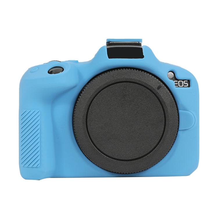 For Canon EOS R50 Soft Silicone Protective Case(Dark Blue) - Protective Case by buy2fix | Online Shopping UK | buy2fix