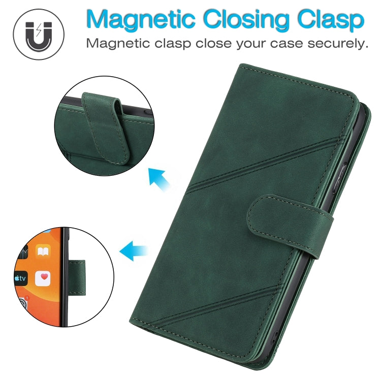 For iPhone 15 Pro Max Skin Feel Multi-card Wallet Leather Phone Case(Green) - iPhone 15 Pro Max Cases by buy2fix | Online Shopping UK | buy2fix