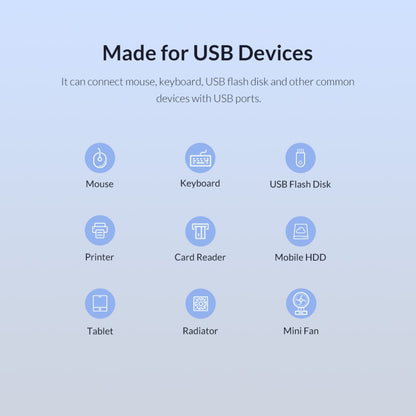 ORICO BT2U3-10AB-GY-BP 10 Ports USB 3.0 HUB with Individual Switches(US Plug) - USB 3.0 HUB by ORICO | Online Shopping UK | buy2fix