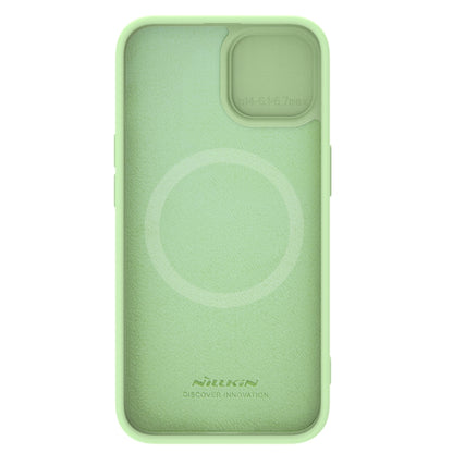 For iPhone 15 Plus NILLKIN CamShield MagSafe Liquid Silicone Phone Case(Green) - iPhone 15 Plus Cases by NILLKIN | Online Shopping UK | buy2fix