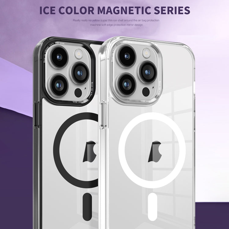 For iPhone 15 Pro Max Ice Color Magnetic Series PC + Acrylic Magsafe Phone Case(Green) - iPhone 15 Pro Max Cases by buy2fix | Online Shopping UK | buy2fix