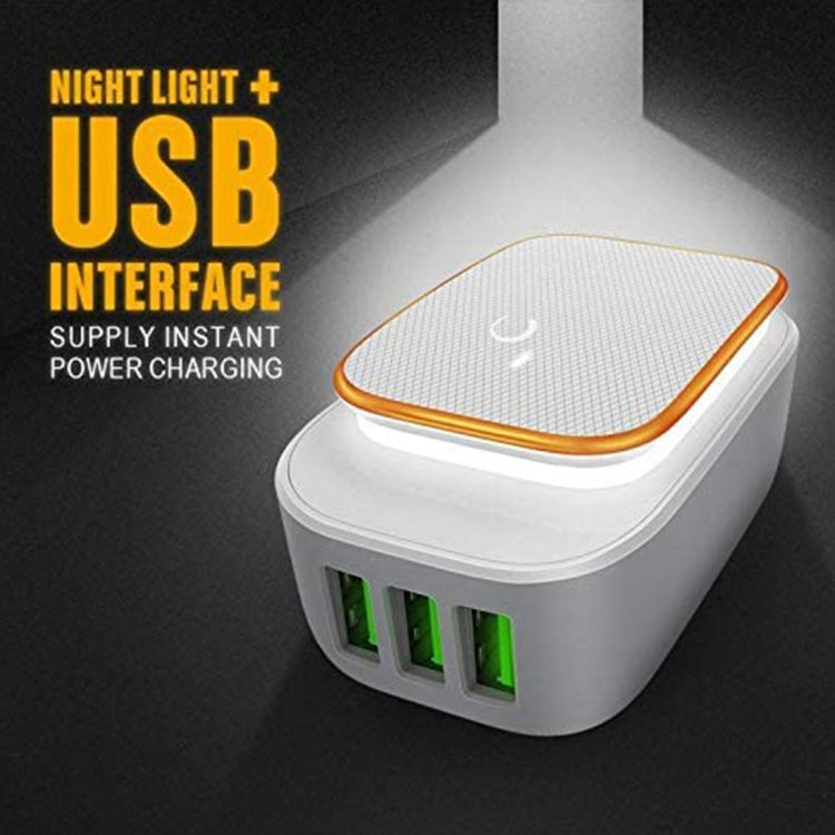 LDNIO A3305 3.4A 3 USB Interfaces Travel Charger Mobile Phone Charger, Support Touch LED Night Light, with Micro USB Data  Cable, EU Plug - USB Charger by LDNIO | Online Shopping UK | buy2fix