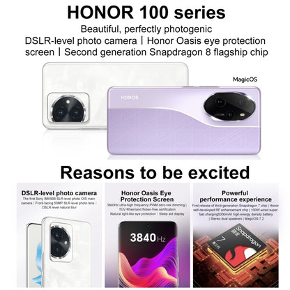 Honor 100, 12GB+256GB, Screen Fingerprint Identification, 6.7 inch MagicOS 7.2 Snapdragon 7 Gen 3 Octa Core up to 2.63GHz, Network: 5G, NFC, OTG, Support Google Play(Blue) - Honor by Huawei | Online Shopping UK | buy2fix