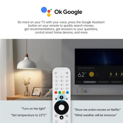 MECOOL KM2 Plus Android 11 Dual-band WiFi Smart Voice TV Box 4GB+32GB, US Plug(White) - Amlogic S905 by MECOOL | Online Shopping UK | buy2fix