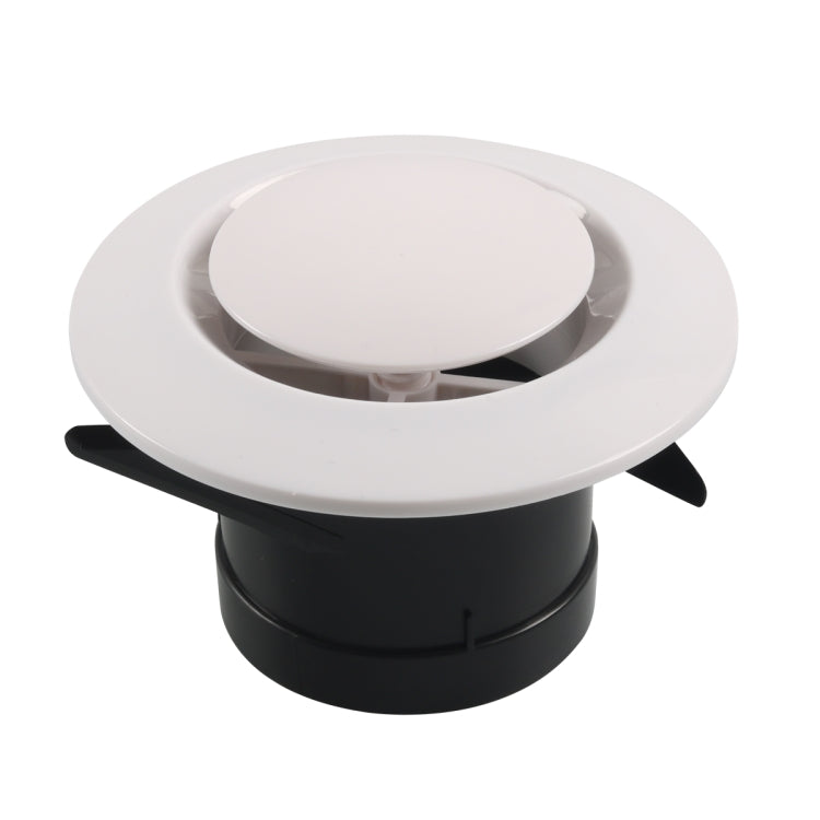 75mm Round Adjustable Air Outlet Vent(White) - Air Conditioning System by buy2fix | Online Shopping UK | buy2fix