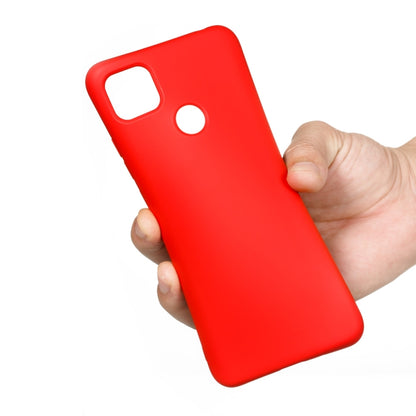For Xiaomi Redmi 9C Pure Color Liquid Silicone Shockproof Full Coverage Protective Case(Red) - Xiaomi Accessories by buy2fix | Online Shopping UK | buy2fix