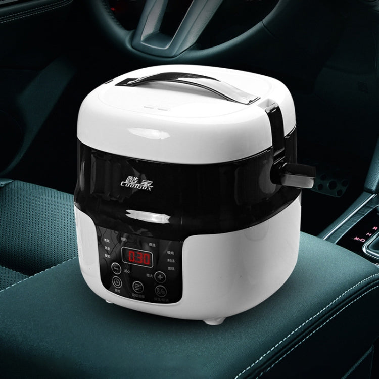 COOLBOX Vehicle Multi-function Mini Rice Cooker Capacity: 2.0L, Version:12-24V General Current-limiting - Rice Cookers by buy2fix | Online Shopping UK | buy2fix