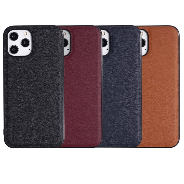 For iPhone 12 mini GEBEI Full-coverage Shockproof Leather Protective Case (Brown) - iPhone 12 mini Cases by GEBEI | Online Shopping UK | buy2fix