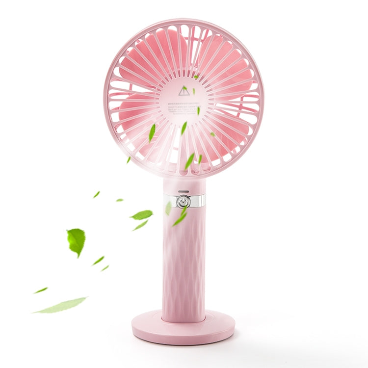 S8 Portable Mute Handheld Desktop Electric Fan, with 3 Speed Control (Pink) - Consumer Electronics by buy2fix | Online Shopping UK | buy2fix