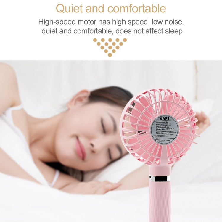 S8 Portable Mute Handheld Desktop Electric Fan, with 3 Speed Control (Pink) - Consumer Electronics by buy2fix | Online Shopping UK | buy2fix