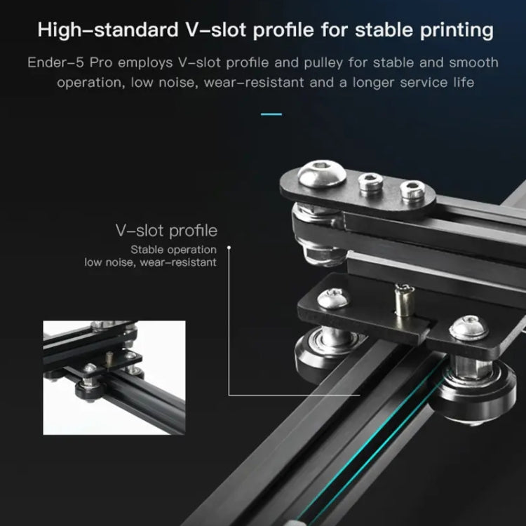 CREALITY Ender-5 Pro Silent Mainboard Double Y-axis DIY 3D Printer, Print Size : 22 x 22 x 30cm, UK Plug - 3D Printer by Creality | Online Shopping UK | buy2fix