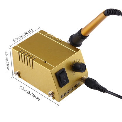 BAKU BK-938 AC 220V 1-18W Mini Thermostatic Soldering Station Electric Iron, EU Plug (Random Color Delivery) - Electric Soldering Iron by BAKU | Online Shopping UK | buy2fix