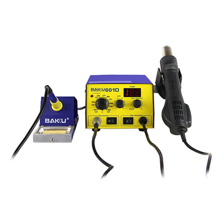 BAKU BK-601D AC 220V LED Display 2 in 1 Hot Air Gun Soldering Iron Soldering Station - Electric Soldering Iron by BAKU | Online Shopping UK | buy2fix