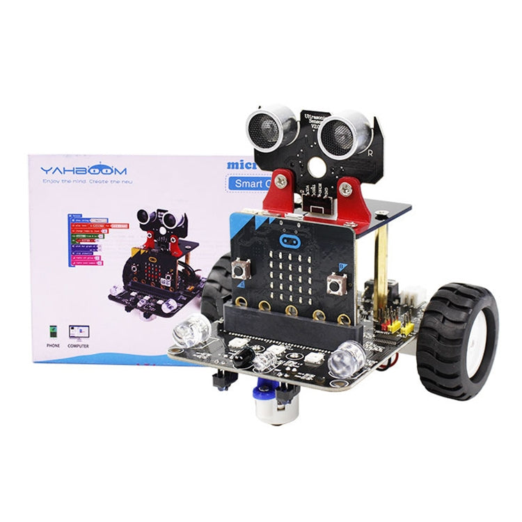 Yahboom Microbit Smart Robot Car Bitbot with IR and APP for Micro:bit V2/V1.5, without Micro:bit V2/V1.5 Board - Others by YAHBOOM | Online Shopping UK | buy2fix