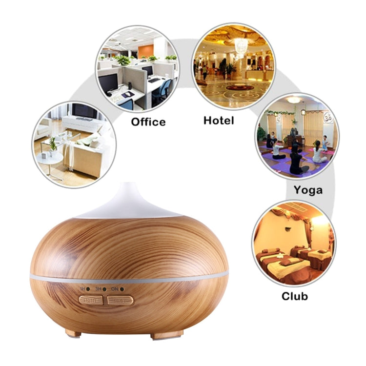 10W 150mL Wood Grain Aromatherapy Air Purifier Humidifier with LED Light for Office / Home Room(Brown) - Home & Garden by buy2fix | Online Shopping UK | buy2fix