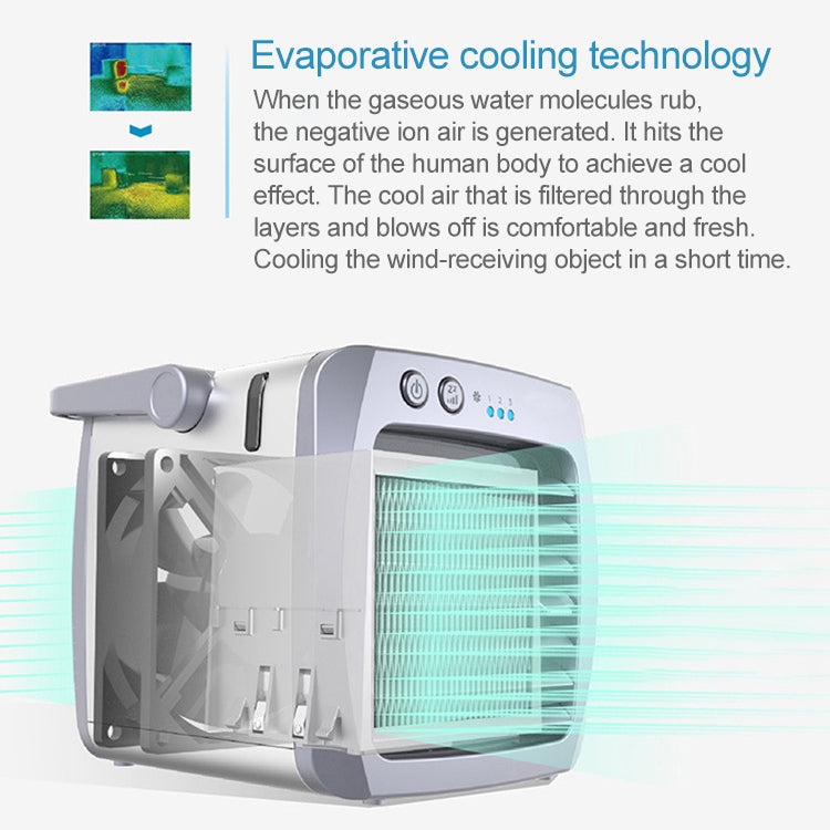 Mini Portable Household USB Refrigeration Air Conditioning Fan Air Cooler - Consumer Electronics by buy2fix | Online Shopping UK | buy2fix