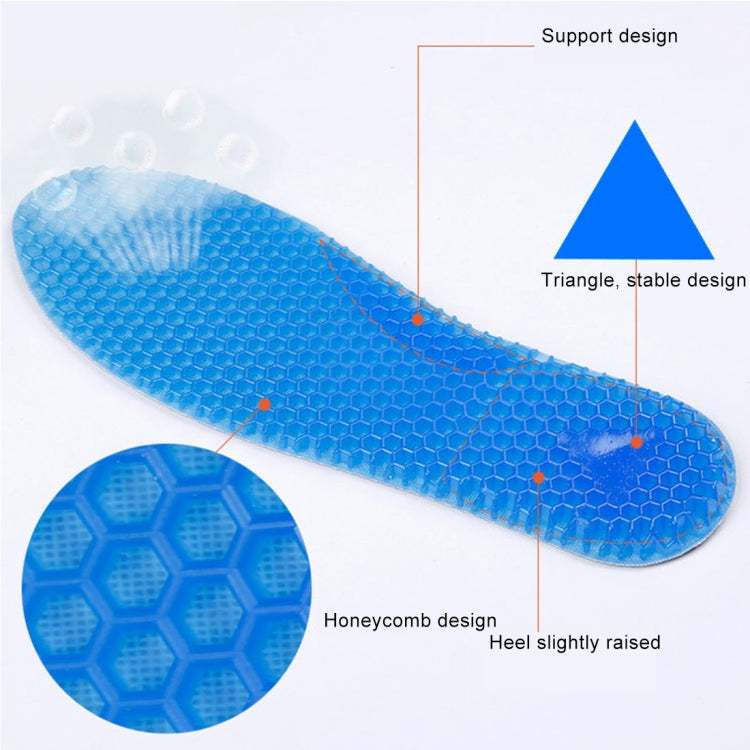 1 Pair Honeycomb Damping Suede Soft Sport Shoes Insoles, Full Pads, Size: L / 41-46yards - Outdoor & Sports by buy2fix | Online Shopping UK | buy2fix