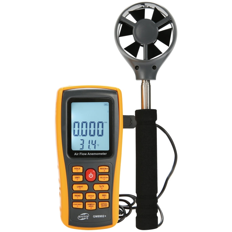 BENETECH GM8902+ LCD Display Digital Digital Anemometer Air Flow Wind Speed Scale Meter - Tachometers & Anemometer by BENETECH | Online Shopping UK | buy2fix