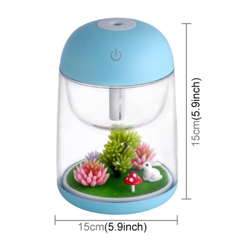 Imycoo WT602 2W Portable Mini Micro Landscape Design USB Charge Aromatherapy Air Humidifier with LED Colorful Light, Water Tank Capacity: 180ml, DC 5V(Blue) - Home & Garden by buy2fix | Online Shopping UK | buy2fix