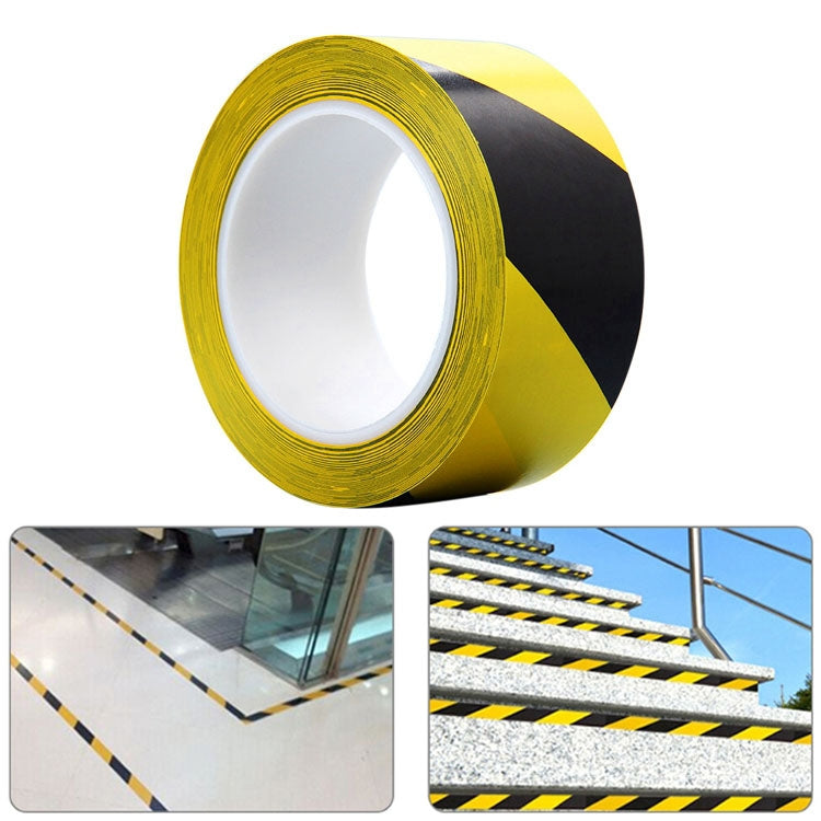 45mm PVC Warning Tape Self Adhesive Hazard Safety Sticker, Length: 33m - Tapes by buy2fix | Online Shopping UK | buy2fix