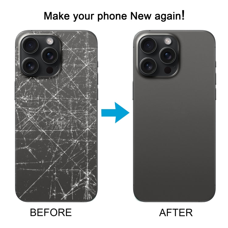 For iPhone 15 Pro Glass Battery Back Cover(Black) -  by buy2fix | Online Shopping UK | buy2fix