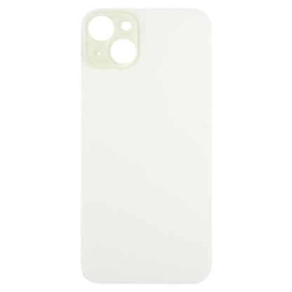 For iPhone 15 Plus Easy Replacement Big Camera Hole Glass Back Battery Cover(Yellow) -  by buy2fix | Online Shopping UK | buy2fix