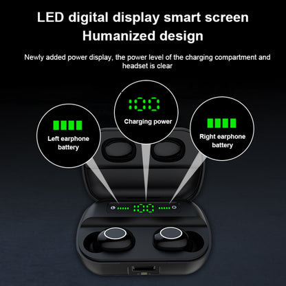 S11 TWS Touch Bluetooth Earphone with Magnetic Charging Box, Support Three-screen LED Power Display - TWS Earphone by buy2fix | Online Shopping UK | buy2fix