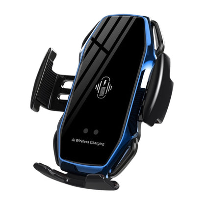 A5 10W Car Infrared Wireless Mobile Auto-sensing Phone Charger Holder, Interface：USB-C / Type-C(Blue) - In Car by buy2fix | Online Shopping UK | buy2fix