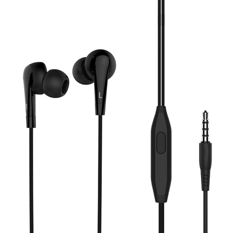 Langsdom MJ62 1.2m Wired In Ear 3.5mm Interface Stereo Earphones with Mic (Black) - In Ear Wired Earphone by Langsdom | Online Shopping UK | buy2fix