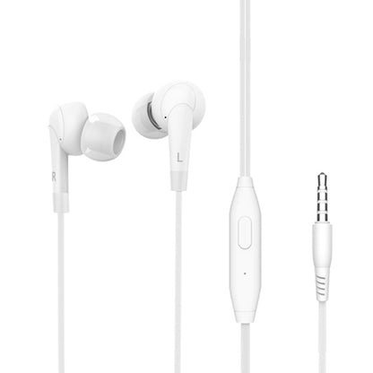 Langsdom MJ62 1.2m Wired In Ear 3.5mm Interface Stereo Earphones with Mic (White) - In Ear Wired Earphone by Langsdom | Online Shopping UK | buy2fix