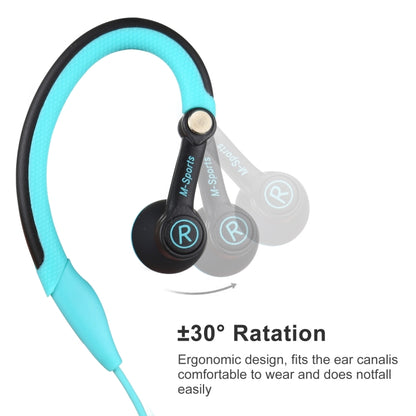 Mucro MB-232 Running In-Ear Sport Earhook Wired Stereo Headphones for Jogging Gym(Blue) - Sport Earphone by Mucro | Online Shopping UK | buy2fix