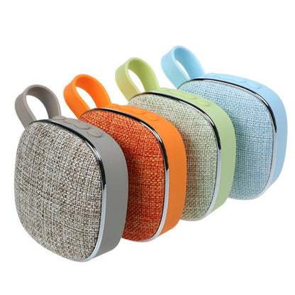 X25new Cloth Texture Square Portable Mini Bluetooth Speaker, Support Hands-free Call & TF Card & AUX(Green) - Mini Speaker by buy2fix | Online Shopping UK | buy2fix