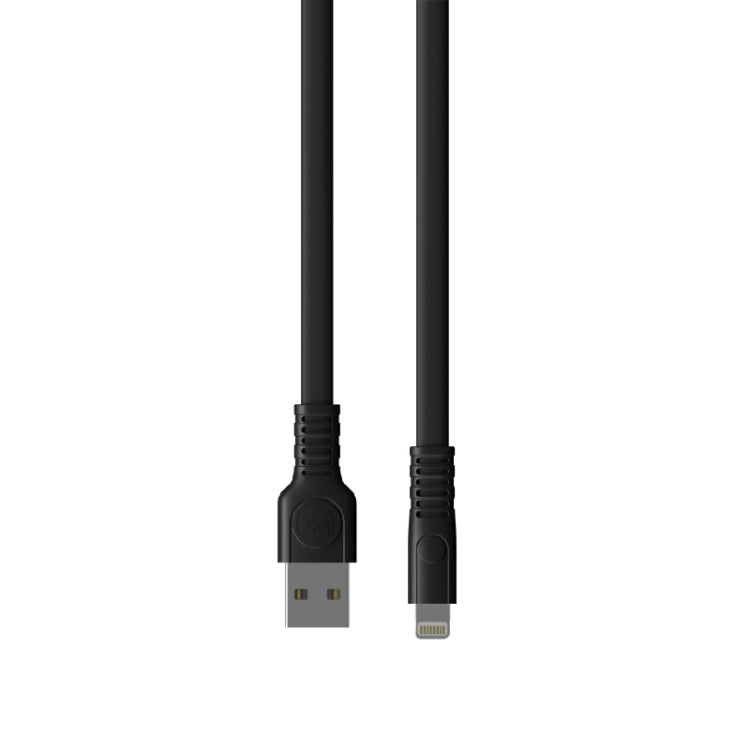 WK WDC-066i 2.1A 8 Pin Flushing Charging Data Cable, Length: 2m(Black) - Normal Style Cable by WK | Online Shopping UK | buy2fix