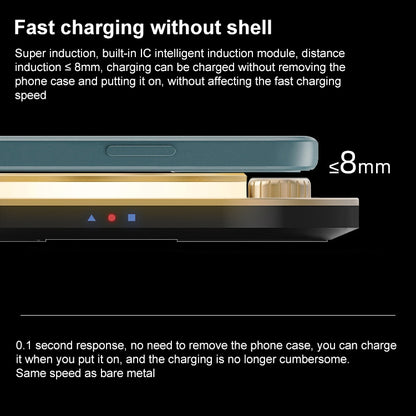 X3 15W 3 in 1 Wireless Charger, Table Lamp (Green) - Apple Accessories by buy2fix | Online Shopping UK | buy2fix