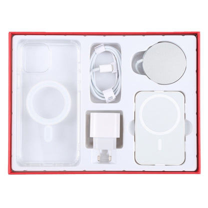 5 in 1 Data Cable + Travel Charger + Wired / Wireless MagSafe Magnetic Wireless Charger + MagSafe Magnetic Phone Case Digital Gift Box Set for iPhone 13 Pro Max, EU Plug(Red) - Apple Accessories by buy2fix | Online Shopping UK | buy2fix