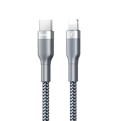 REMAX RC-009i 1m 2.22A USB-C / Type-C to 8 Pin 20W PD Fast Charging Data Cable(Silver) - 2 in 1 Cable by REMAX | Online Shopping UK | buy2fix