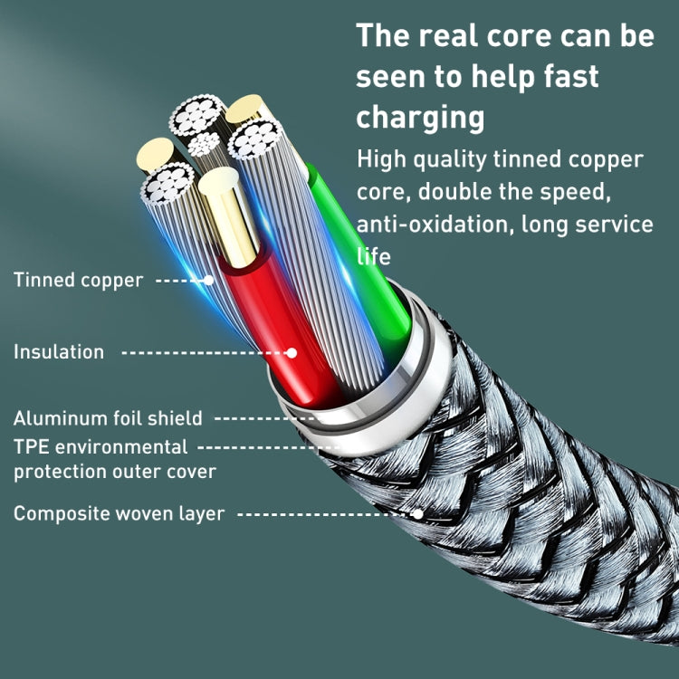 REMAX RC-009i 1m 2.22A USB-C / Type-C to 8 Pin 20W PD Fast Charging Data Cable(Silver) - 2 in 1 Cable by REMAX | Online Shopping UK | buy2fix