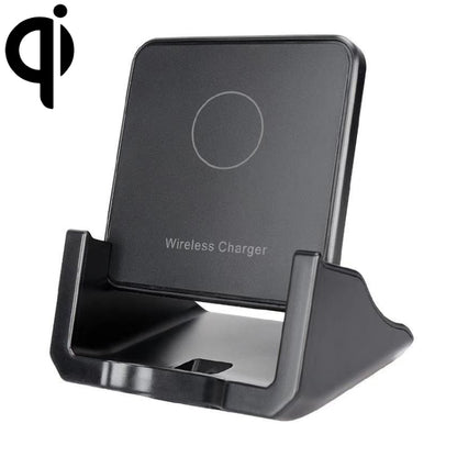 A918 10W Mobile Phone Vertical Wireless Quick Charger Holder(Black) - Apple Accessories by buy2fix | Online Shopping UK | buy2fix