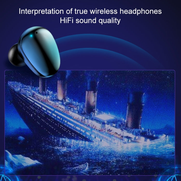 X7 TWS V5.0 Binaural Wireless Stereo Bluetooth Headset with Charging Case and Digital Display(White) - TWS Earphone by buy2fix | Online Shopping UK | buy2fix