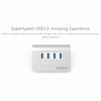 ORICO M3H4-V1 Aluminum Alloy 4 USB 3.0 Ports HUB - Computer & Networking by ORICO | Online Shopping UK | buy2fix