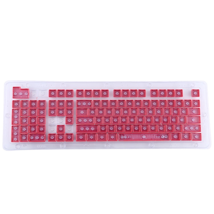 104 Keys Double Shot PBT Backlit Keycaps for Mechanical Keyboard(Red) - Silicone / Sticker by buy2fix | Online Shopping UK | buy2fix